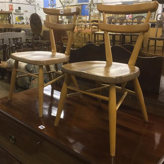 Pair of Ercol classroom chairs